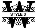 Letter W Monogram 