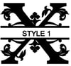  Letter X Monogram 