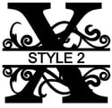  Letter X Monogram 