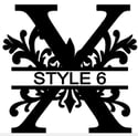  Letter X Monogram 