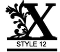  Letter X Monogram 