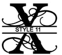  Letter X Monogram 