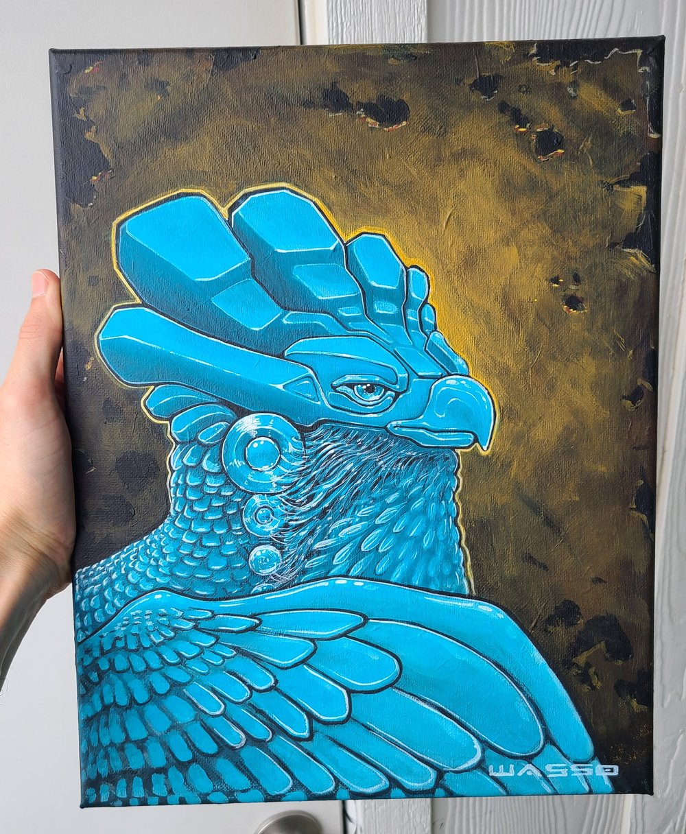 Image of "Blue Steel" Original Painting