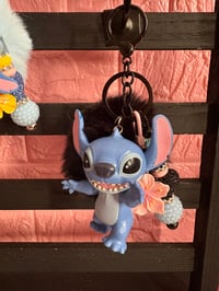 Image 2 of Stitch Keychains with pompoms