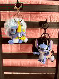 Image 1 of Stitch Keychains with pompoms 