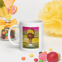 Image 3 of Pray and Release Double Print White glossy mug