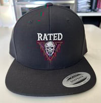 Image 1 of Rated V “Venom Drip” Snapback (Black)