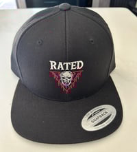 Image 2 of Rated V “Venom Drip” Snapback (Black)