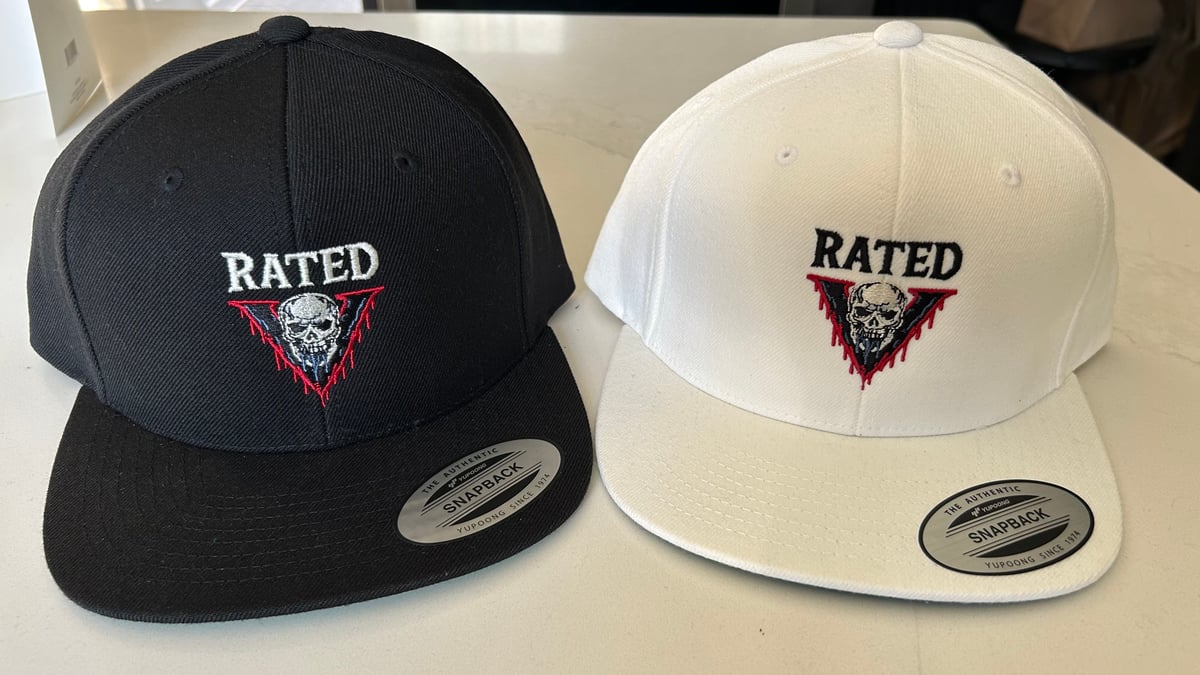 Rated V “Venom Drip” Snapback (White) | RatedV