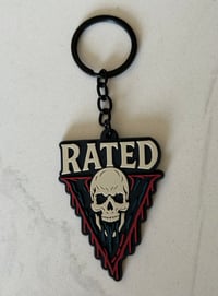 Image 1 of Rated V “Venom Drip” Skull Keychain