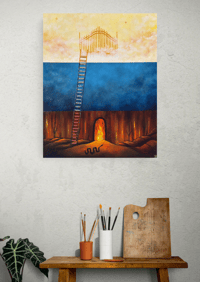 Image 2 of "In Between" Original Canvas