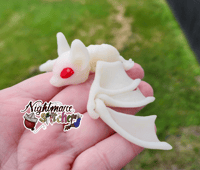 Image 1 of Baby Flexi Bat - Glow in the Dark with Red eyes