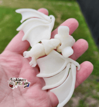 Image 2 of Baby Flexi Bat - Glow in the Dark with Red eyes