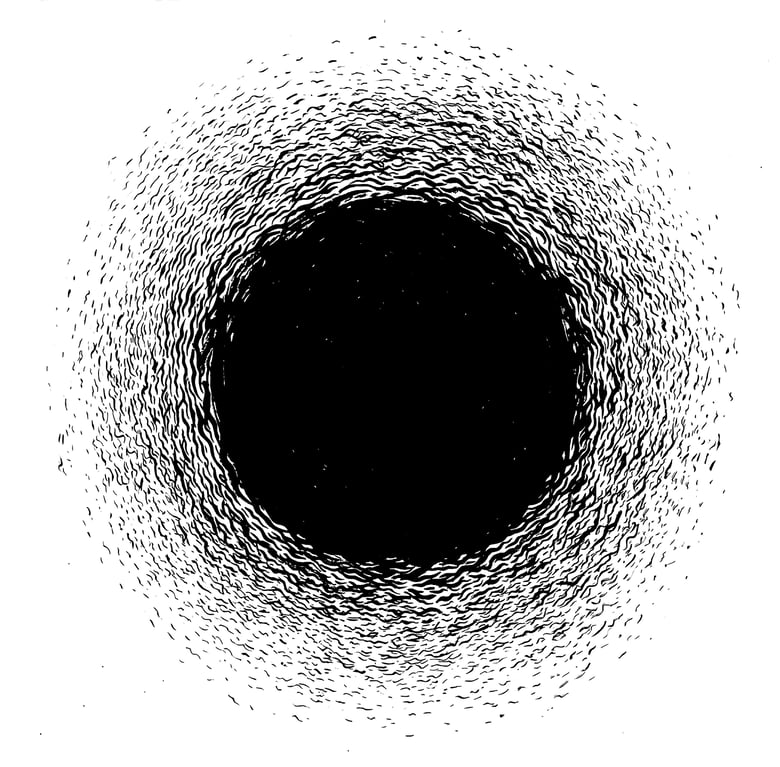 Image of "Wavering Radiant" drawing/test pressing (I)
