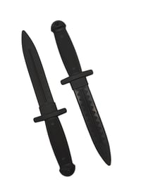 Image 1 of PAIR - Plastic Training Knife Dagger Polypropylene Martial Arts Sparring Durable