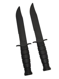 Image 1 of PAIR - Plastic Training Army Knife Polypropylene Martial Arts Sparring Durable