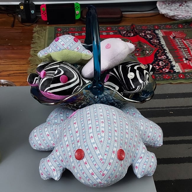 Handmade Plush Frogs