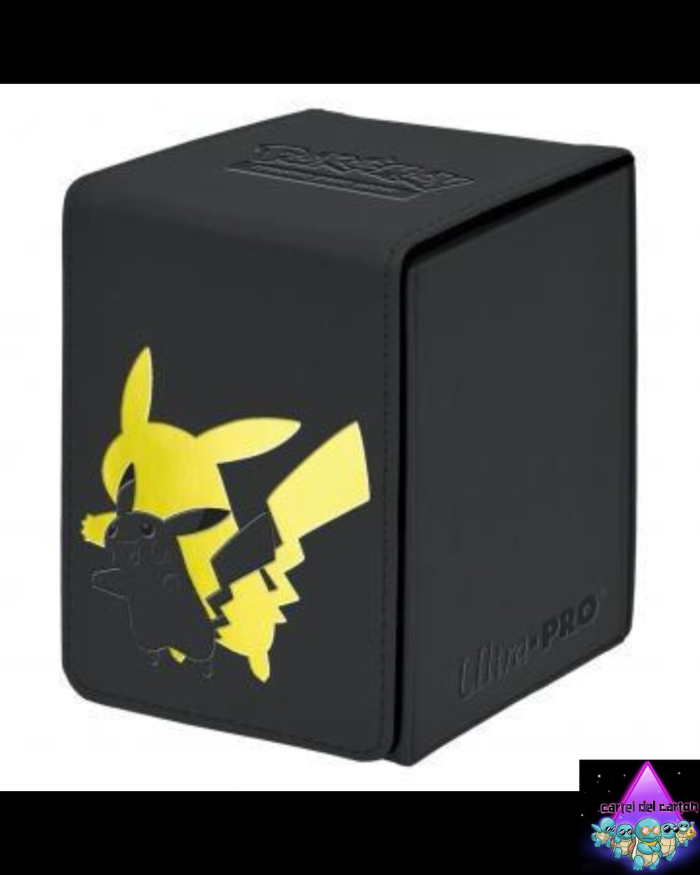 Image of Ultra Pro Premium Pikachu Protector Deck Box(includes a mystery set of dices as a bonus)
