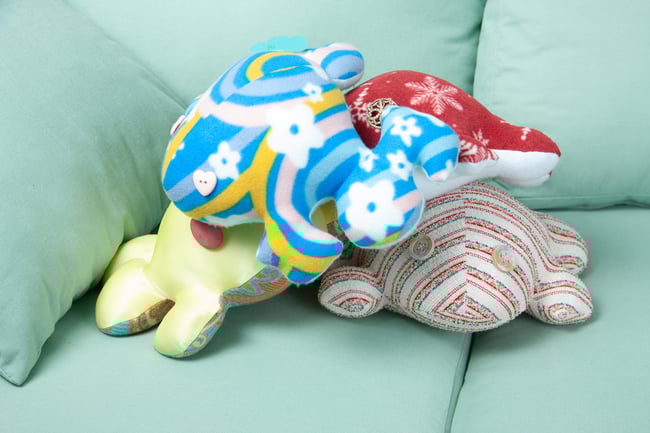 Handmade Plush Frogs