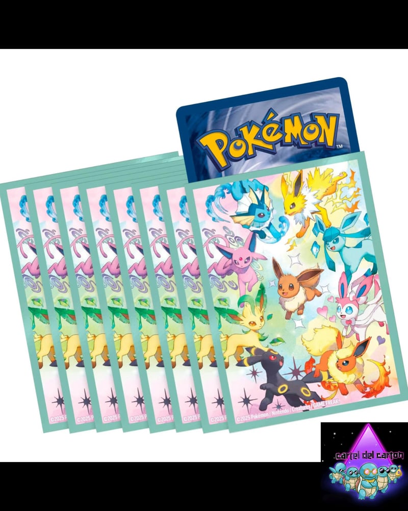 Image of Prismatic Evolutions Eevelutions super premium sleeves. Limited edition 65ct