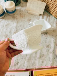 Image 2 of milk glass sugar & creamer