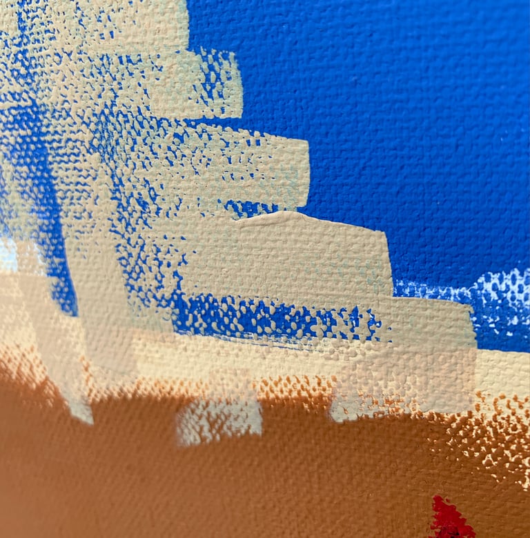 a song to raise a mountain (original painting) ON CANVAS Image 4