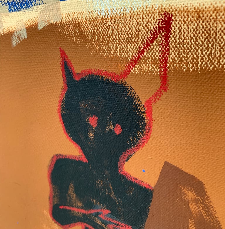 a song to raise a mountain (original painting) ON CANVAS Image 5