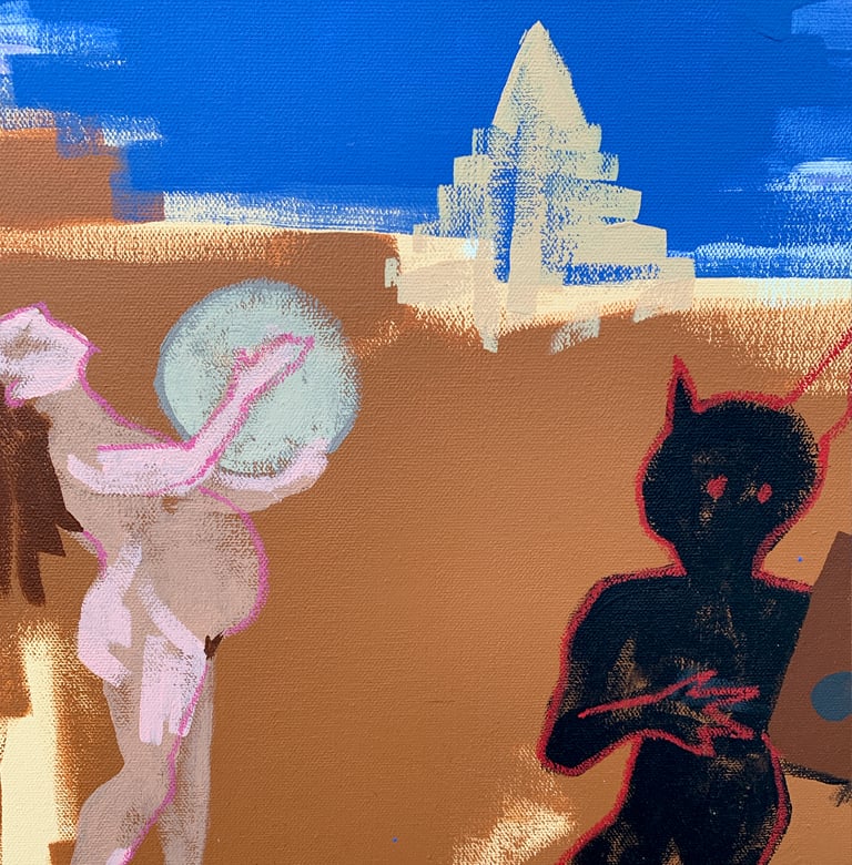 a song to raise a mountain (original painting) ON CANVAS Image 6