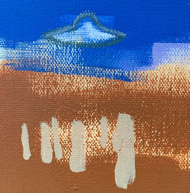 a song to raise a mountain (original painting) ON CANVAS Image 3