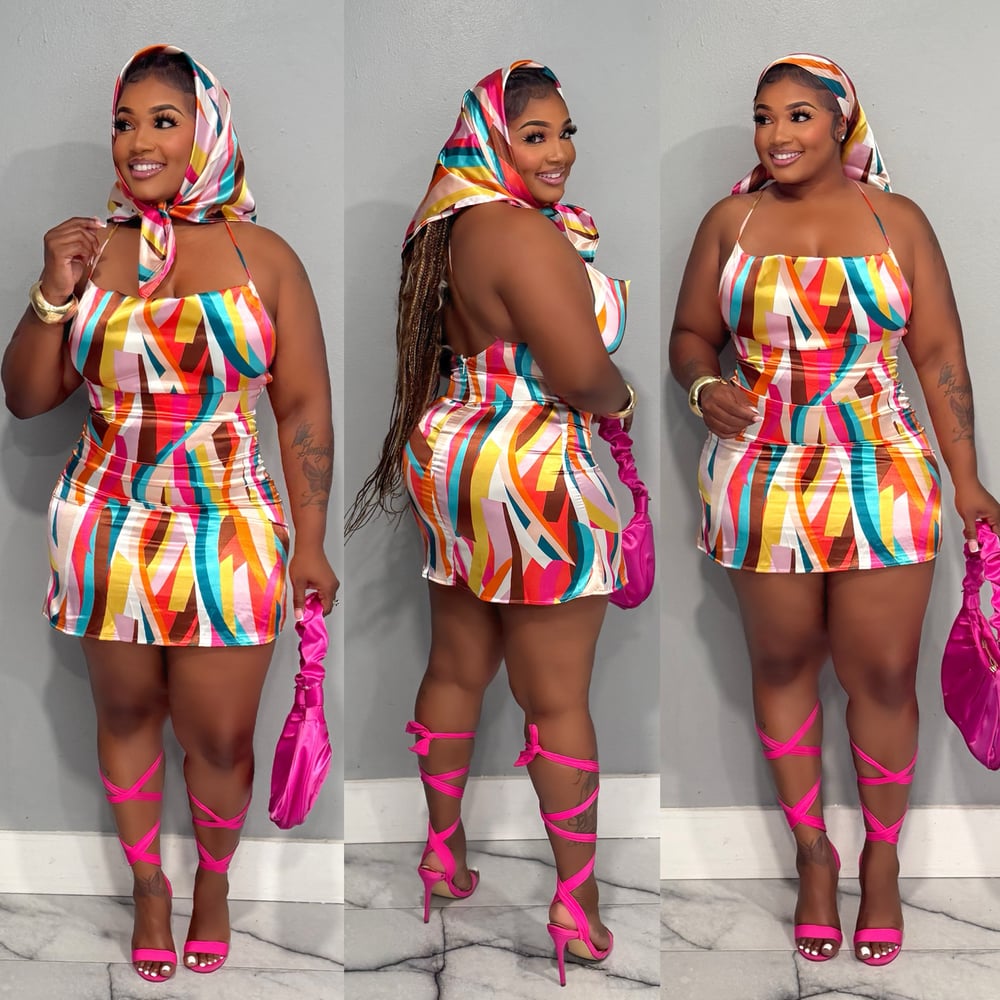 Image of DESIRAE DRESS W/SCARF
