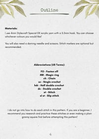 Image 2 of Pear Grove Granny Square Pattern - DIGITAL PDF INSTRUCTIONS 