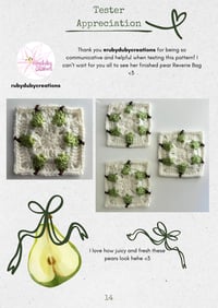 Image 3 of Pear Grove Granny Square Pattern - DIGITAL PDF INSTRUCTIONS 