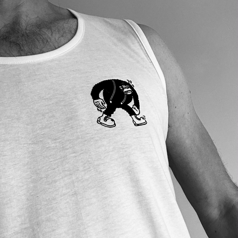 Tank top - Walking Gorilla (White) 