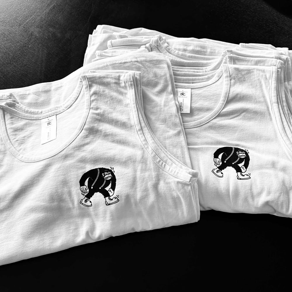 Tank top - Walking Gorilla (White)