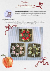 Image 5 of BUNDLE! Fruit Market Granny Square Pattern - DIGITAL PDF INSTRUCTIONS 