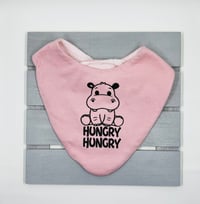 Image 1 of Baby Bandana Bib - Hungry Hungry Hippo