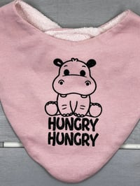 Image 2 of Baby Bandana Bib - Hungry Hungry Hippo