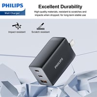 Image 5 of Philips 65W Fast Charging Wall Adapter – Black