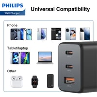 Image 6 of Philips 65W Fast Charging Wall Adapter – Black