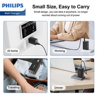 Image 4 of Philips 65W Fast Charging Wall Adapter – Black
