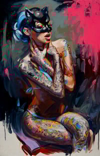 Image 2 of 'MASCHERA' Extremely Limited Hand Embellished Giclee Print