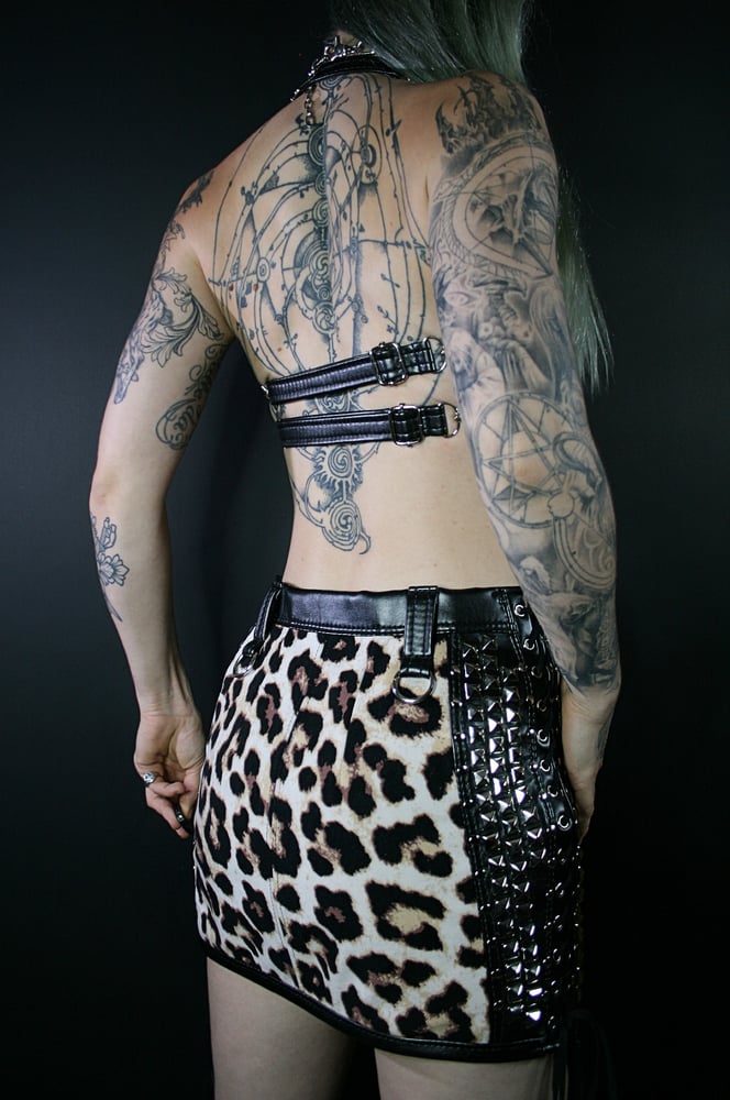 Image of LEOPARD CHAIN BRA