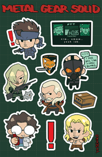 Image 2 of Metal Gear Solid Sticker Sheet