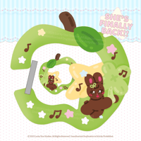 Image 1 of Green Apple Crunch Acrylic Carabiner