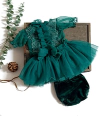 Image 1 of Christmas photo session set | Eliana | age 9-12 months | emerald