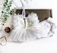Image 3 of Sitter set for photo shoots | Selena | size 9-12 months | white