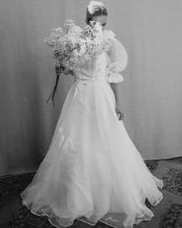 Image 2 of Dreamy vintage 90s white wedding dress