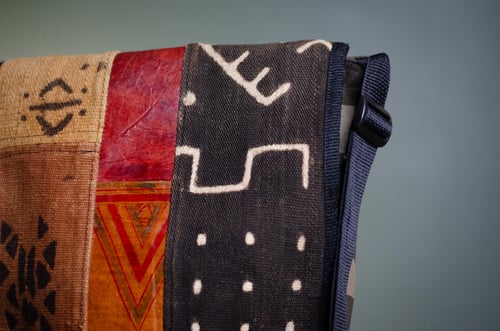Image of Afro Bogolon Mixed Media Messenger Bag