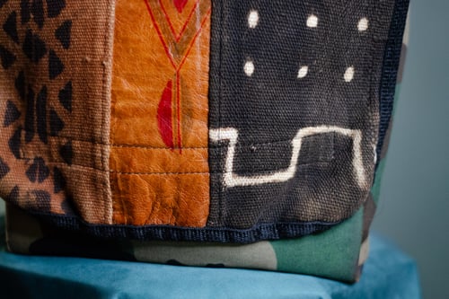Image of Afro Bogolon Mixed Media Messenger Bag