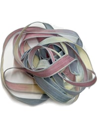 Image 2 of 1PC. SWEET DREAMS 42" Hand Dyed Finished Edge Sari Silk Wrist Wrap Bracelet/Jewelry Ribbons